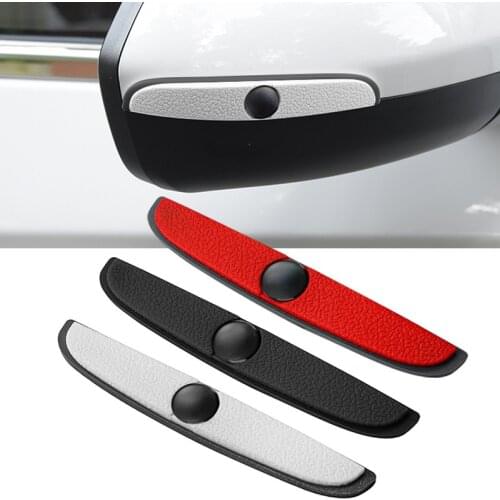 4pcs Rubber Car Rearview Mirror Anti-Collision Strip for KIA K5 KX3 K2 RIO Seltos Optima Soul Sportage Ceed Niro Bumper Sticker