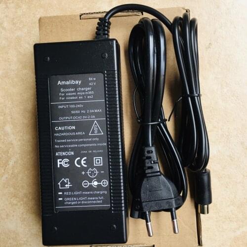 42V 2A Adapter Charger Battery Charger for Xiaomi Mijia M365 Electric Scooter Ninebot Es1 Es2 Charger For Xiaomi Mijia M365 Part