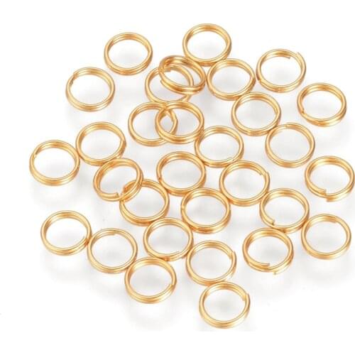5/6/8mm 4000pcs 304 Stainless Steel Metal Double Loop Jump Rings for Jewelry Making Accessories Findings, Stainless Steel Color