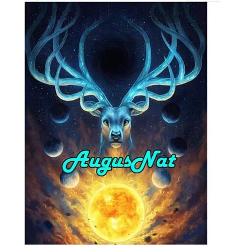 5d full diamond painting cross stitch christmas stag daimond embroidery pictures deer antler diamant mosaic canvas paint poster