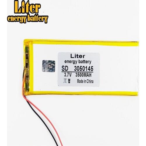 Tablet battery Polymer battery 3.7 v 3050145 3.7V 3500mah Lithium polymer Battery with Protection Board For PDA