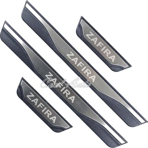 For Opel Vauxhall Zafira Tourer C Accessories 2021 2020-2011 Stainless Car Door Sill Kick Scuff Plate Protector Trim Cover Pedal