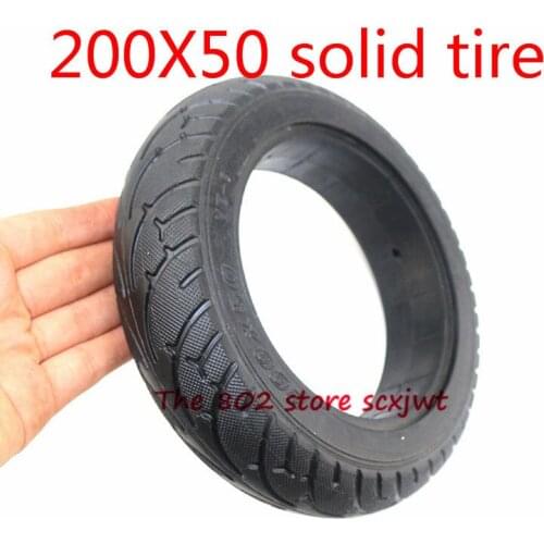 Electric Scooter solid tire 8 inch 200x50 tubeless TyreThickening and Wear Resistance Inflation Electric Vehicle Wheel
