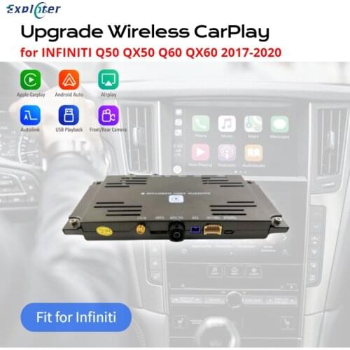 Exploter Wireless Carplay Upgrade Adapter for Infiniti Q50 Q60 QX50 QX60 NISSAN Pathfinder Patrol 2017-2020