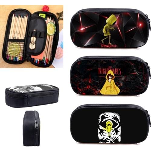Game Little Nightmares 2 Pencil case Waterproof Multi-function Hand Bag Children Cartoon School Supplies Girls Boys Pen box
