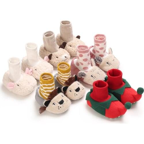 Unisex Baby Shoes First Shoes Baby Walkers Toddler First Walker Baby Girl Kids Soft Sole Baby Shoe Knit Booties Anti-slip