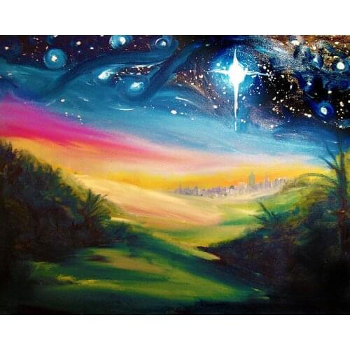 DIY Painting By Numbers Landscape Kit Oil Picture By Numbers Cartoon 40x50cm Wall Art Canvas Painting Home Decoration Gift