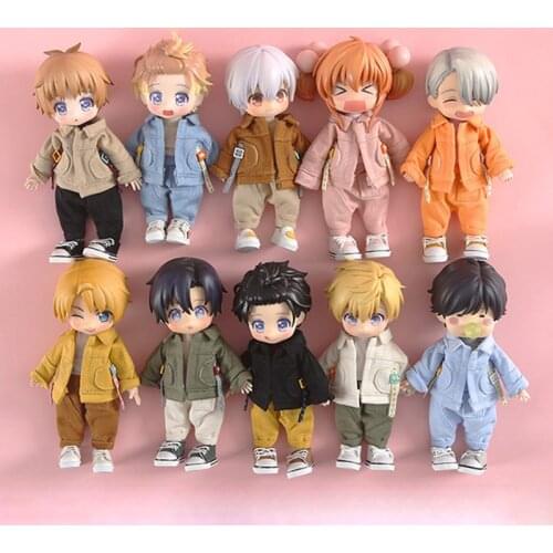 OB BJD Long Pant Doll Clothes Jacket Coat Shirt for ob11,Molly,obitsu11,1/12bjd Doll Clothing Accessories