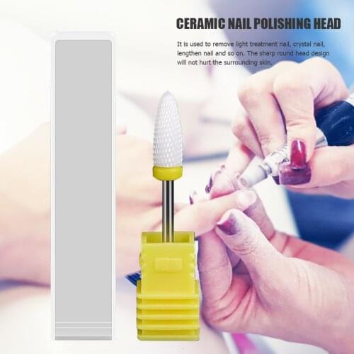 Ceramic Nail Polish Head Nail Art Manicure Tool for Electric Nail Polisher