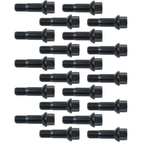 AP02 20x Black Wheel Lug Bolts Nuts Kit 0009902207/ 000 990 76 07 for Mercedes GL450 GL550 GLE450 GLE550 GLE63 S450 S500 2006-16