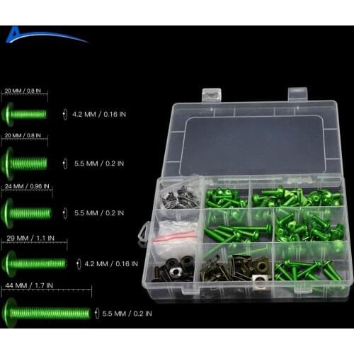 For Honda Universal Motorcycle Fairing Bolts Kit Screws Accessories RVF750R RC45 VFR800 FI / W1 / VTEC CBR125R CBF1000 CB650R