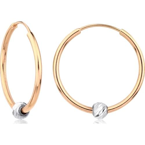 14k Doric Hoop Earrings W4E35069