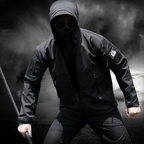 Shark Skin Soft Shell Military Tactical Jacket Men Winter Waterproof Army Fleece Hunting Coat Camouflage Camo Windbreaker Jacket