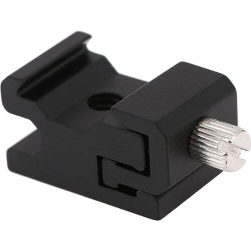 Camera Metal Cold Shoe Hot Shoe Flash Bracket Mount Adapter With 1/4 Tripod Screw To Light Stand Tripod