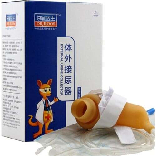 DR.ROOS 1 Pcs/ Box Male Urinal Pee Holder Collector For Urinary Incontinence Bedridden Patients Urination Catheter Bag