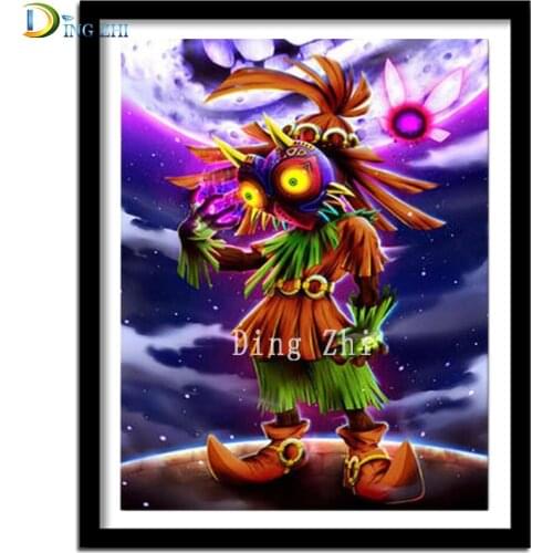 5D Diy Diamond Painting Kit Set Game Cartoon Alien Cross Stitch Diamond Art Anime Mosaic Embroidery Wall Art Square Round Drill