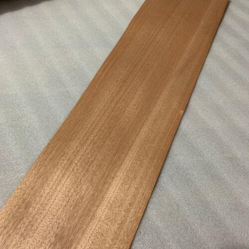 Natural Genuine Red Walnut Wood Veneer Slice 20cm x 2.5m Backing with Tissue for Furniture Q/C Straight Grain