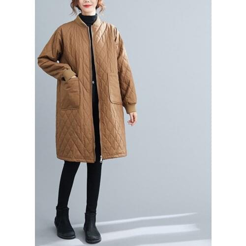 Shirt Parka Outerwear Female Thick Warm Cotton Coat Winter Large Size Womens Korean Casual Long Loose Jacket