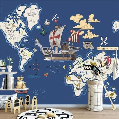 Hand-painted cartoon background wall professional production mural factory wholesale wallpaper mural poster photo wall