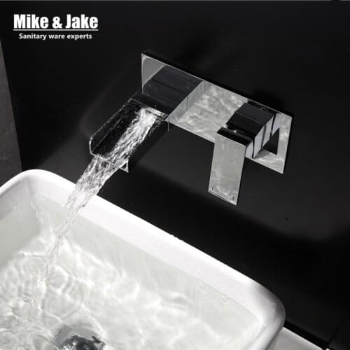 Wall Faucet waterfall wall crane single handle bathroom waterfall faucet bathroom faucet faucet water tap brass mixers LT309