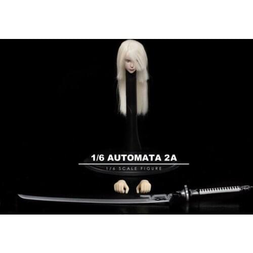 TF02 1/6 NieR:Automata A2 Female Head Sculpt With Sword for 12 inches TBLeague Figure Body