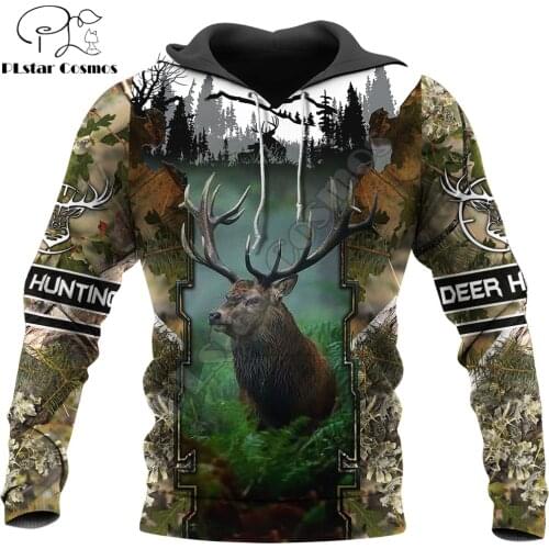 Animal Deer Hunting Door 3D Printed Men Hoodies Harajuku Fashion Sweatshirt Unisex Casual Pullover sudadera hombre DW076