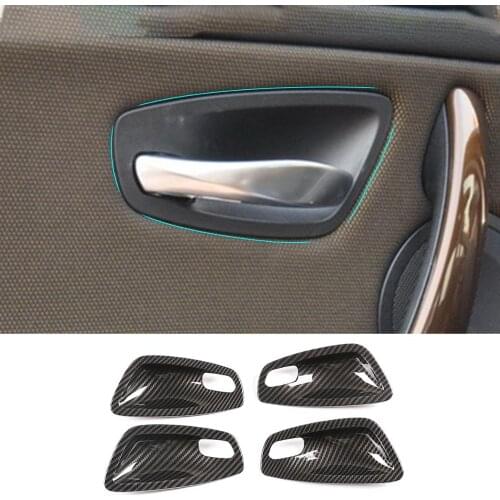For BMW 120i E81E82 ABS texture inner door handle bowl decoration cover 1series 2007 -11 Interior Car Accessories