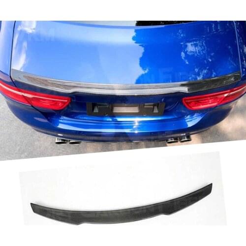 Carbon Fiber Rear Lip Spoiler for Jaguar XE Sedan 4-Door 2015-2018 K Style Rear Trunk Trim Wings Car Styling ABS Bumper