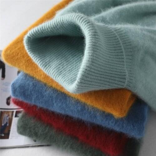 Zocept Winter Sweater For Men Fashion Casual Turtleneck Thick Mink Cashmere Sweater Warm Soft Knitted Jumper Tops Men Pullovers