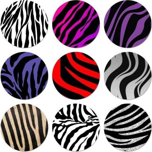 58mm Zebra Stripes Animal Icons Pins Badge Decoration Brooches Metal Badges For Clothes Backpack Decoration
