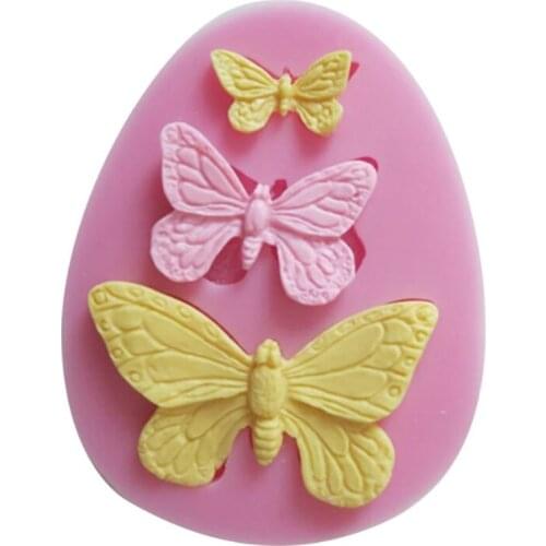 1Pc Butterfly Mold Silicone Baking Accessories 3D DIY Sugar Craft Chocolate Cutter Mould Fondant Cake Decorating Tool