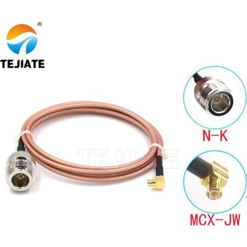 1PCS TEJIATE Adapter Cable N To MCX Type NK Convert MCXJW 8-90CM 1M 1.5M 2M Length Connector RG316 Wire