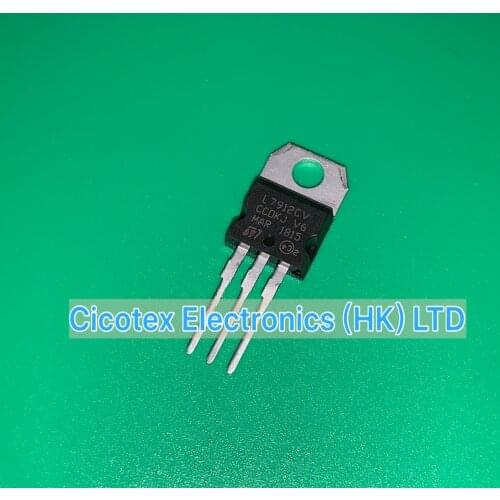 10pcs/lot L7912CV TO220 L7912 CV IC REG LINEAR -12V 1.5A TO220AB NEGATIVE VOLTAGE REGULATORS L7912-CV LM7912CV L7912ACV