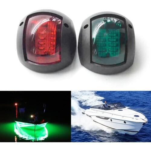 2Pcs 112V 24V Universal ABS LED Navigation Light Lamp Signal Lamp accessories For Marine Boat Yacht Truck Trailer Van