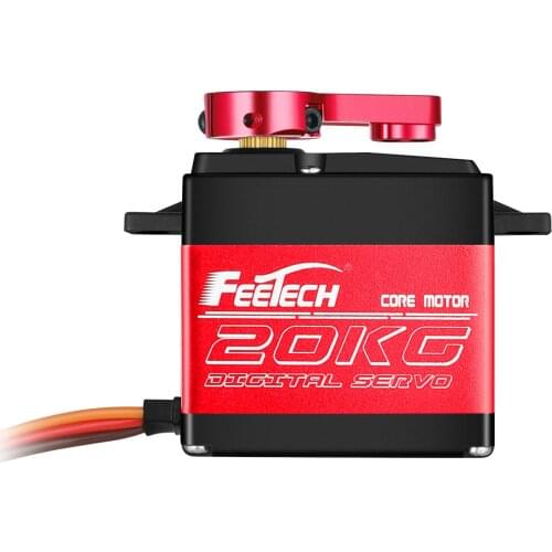 2020 Waterproof 180 Degree 20KG 25T Arm Full Metal Gear Digital RC Servo RC Car Robot Parts Servo FT5320M