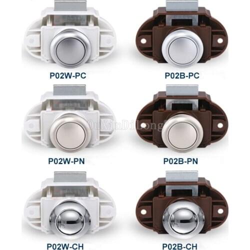2019 New Style 10PCS Camper Car Push Lock 26mm RV Caravan Boat Motor Home Cabinet Drawer Latch Button Locks JF1762