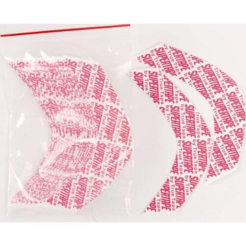 36pcs/lot Red Supertape CC Contour Hairpiece Tape Precutted Double Sided Tape For Toupee/Lace Wig Hair System Adhesive Tape