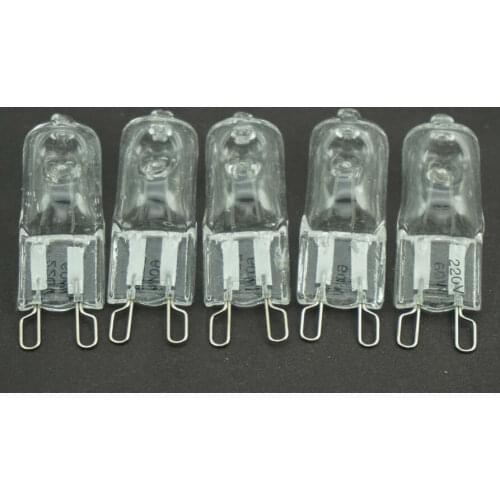5pcs G 9 Pin Halogen 120 v volt | 25W 35W 40W 50W 60 W | watt Light Bulb JCD G9