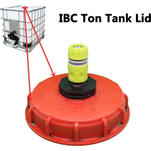 Ton Barrel Accessories Ton Cover 163mm With Vent Hole Chemical Bucket Lid Ton Barrel Plastic Cover Equipped With Connector