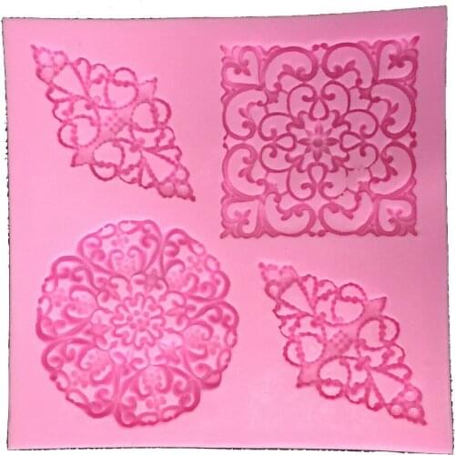 Free shipping Four gems cooking tools fondant DIY cake silicone moulds chocolate baking decoration candy Resin craft