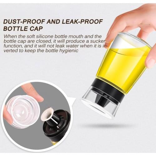 Olive Oil Sprayer Dispenser For Bbq/Cooking/Vinegar Glass Bottle With Leak-Proof, Spice Drops Jar Seasoning Kitchen Tools