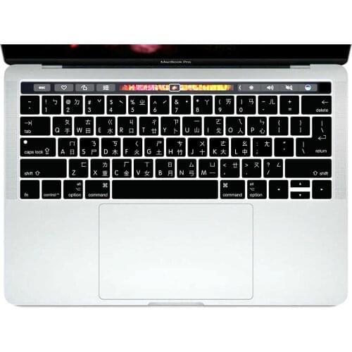 For Macbook New Pro 13 A1706 15 A1707 With Touch Bar Release on 2017 13.3 15.4 Taiwanese Keyboard Cover Keypad Skin Protector