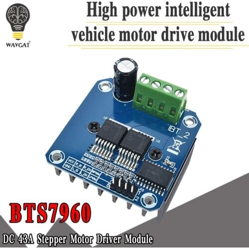 Double BTS7960 43A H-bridge High-power Motor Driver module/ diy smart car Current diagnostic