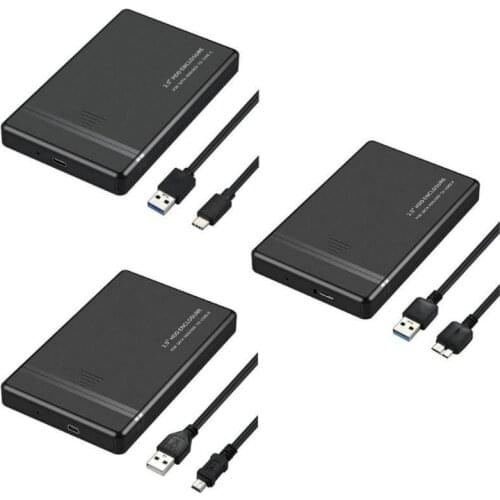 Portable 2.5 Inch HDD SSD Enclosure 480Mbps Hard Drive Disk Box Mobile External Case Sata To USB C 3.0 2.0 Adapter For WIndows