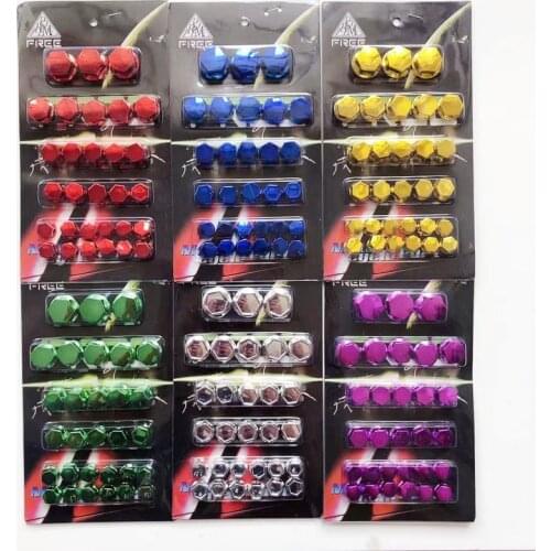 Hot sale 30Pcs/lot Motorbike Screw Nut Bolt Cap Cover Motorcycle Screw Nut Cover Cap Decoration Car Styling