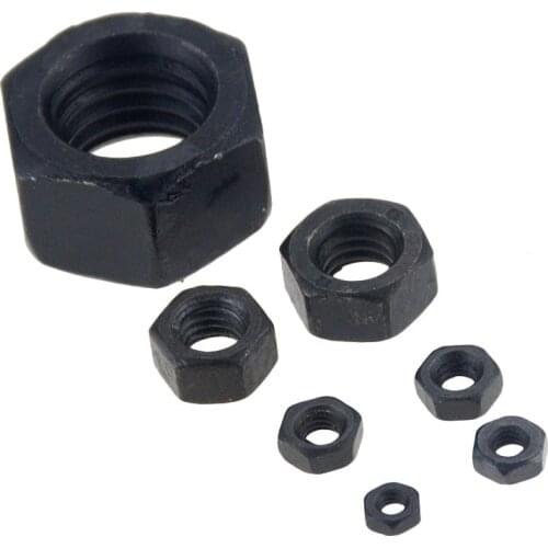 M2 M2.5 M3 M4 M5 M6 M8 M10 M12 M14 M16 M18 M20 M22 M24 Black Grade 8.8 Carbon Steel Hex Nut Hexagon Nuts