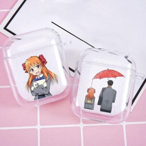 Cute Japanese Assassination Monthly Girls Nozaki Kun Earphone Cover for Airpods 1 2 Wireless Earphone Case Soft TPU Clear Coque