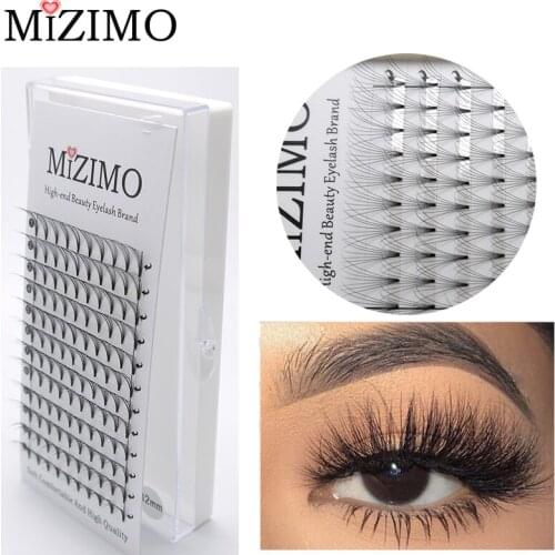 MIZIMO false eyelash artificial mane 7D 8-15mm pre-roll eyelash pre-rolling fan-shaped C roll 0.07mm eyelash extension