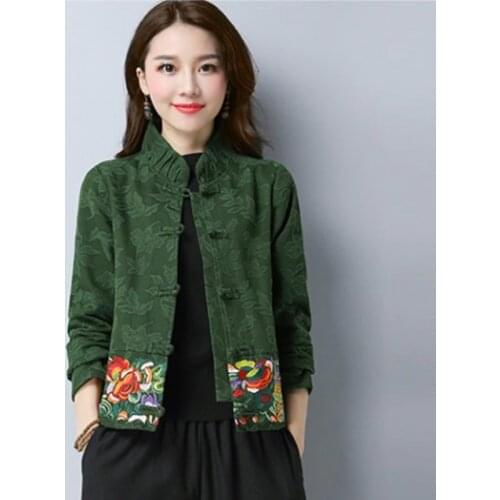 Chinese Style Clothing Women Clothes 2020 Chinese Traditional Women Hanfu Clothing Tang Suit Chinese Ancient Linen Shirts FF2944