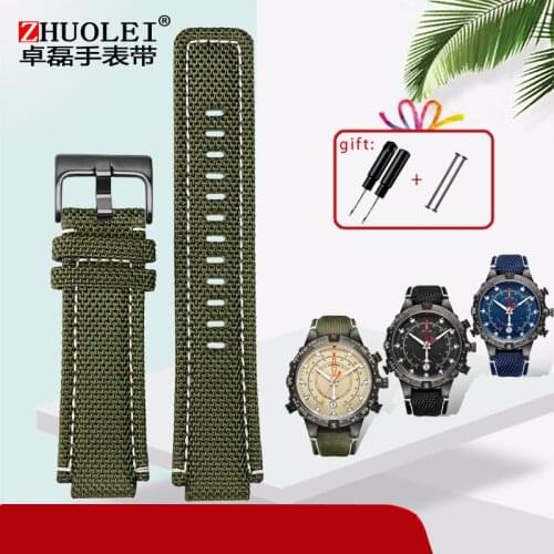 For mens Timex tides TW2T76500/TW2T6300/TW2T6400 T2n721 Watchband waterproof nylon Strap 24*16mm lug end with tools Screw pins